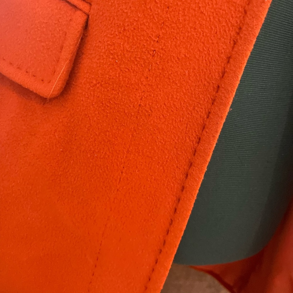 Lands' End Women's Bold Orange Warm Winter Coat - Picture 7 of 7